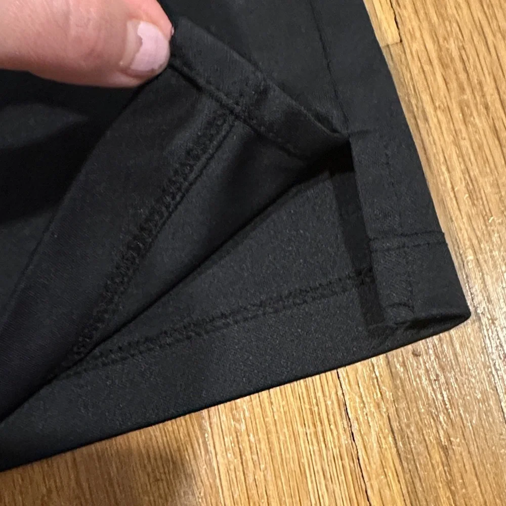 *last chance* Monterey Club | Women's Black Sleeveless Polo Top, cheetah accent - Picture 10 of 12